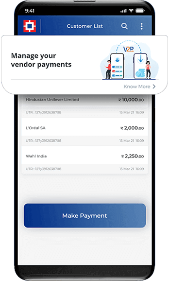 Vendor payments via Vyapar App